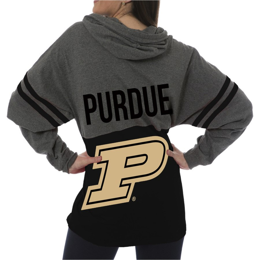 Purdue Boilermakers Women's Black Pom Pom Jersey